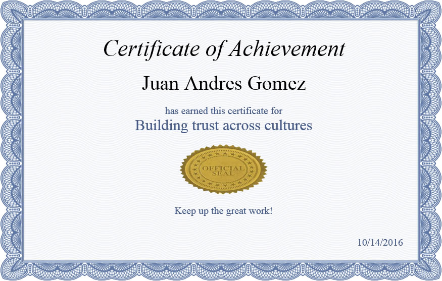 Building trust across cultures