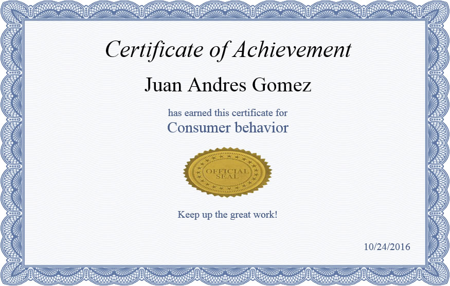 Consumer behavior