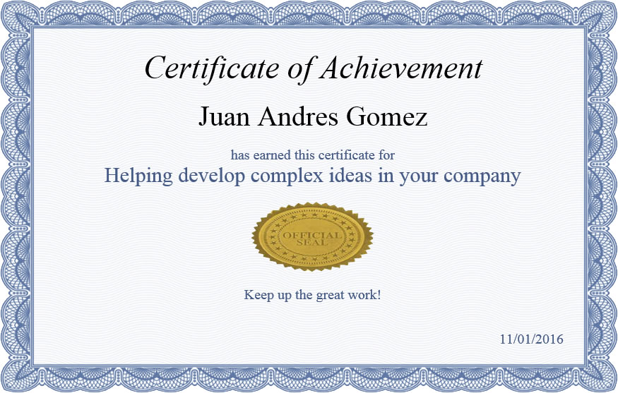 Helping develop complex ideas in your company