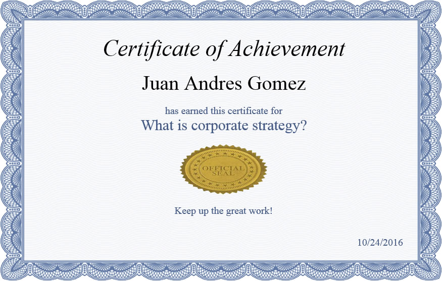 What is corporate strategy?