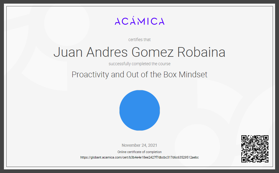Proactivity and Out Of The Box Mindset